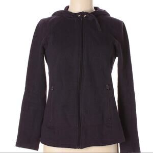 Talbots Small Dark Purple Zip Up Hoodie Sweatshirt